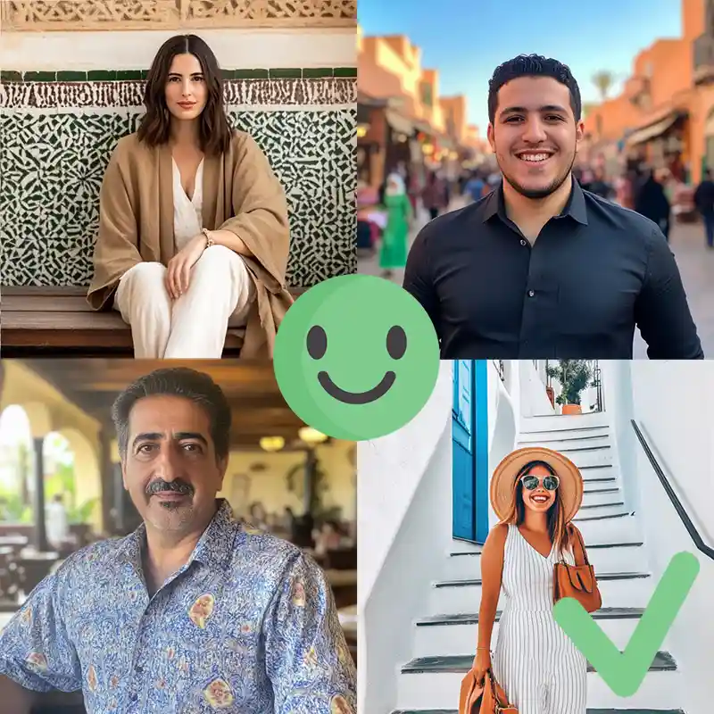 Exemple de bonne photo avec un visage entièrement visible